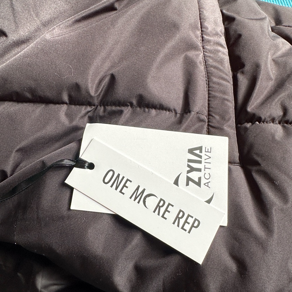 Zyia Active Black Puffer Winter Coat Jacket Parka Detachable Hood NWT XXXL - Picture 9 of 9